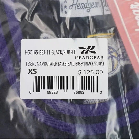 NWT [Headgear Classics] Kobe Bryant Legend Mamba Jersey #8 & #24 Men’s XS/S/M/L - Picture 12 of 15